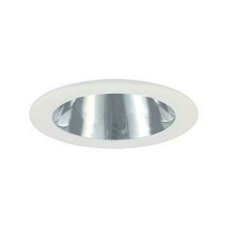 JESCO LIGHTING GROUP Open Reflector Trim- Chrome Reflector- White Trim TM202CHWH